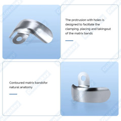 Dental Matrix Bands Ring Sectional Matrice Clamp Fit Garrison Palodent V3 System