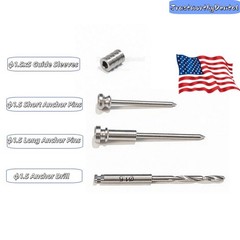 USA Dental Anchor Pin Fixation Drill Guided Sleeves DSG Implant Denture Plate