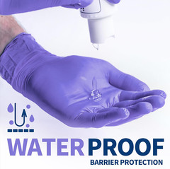 Nitrile Exam Gloves, Powder-Free Latex-Free Food Safe Cleaning First Aid Disposa