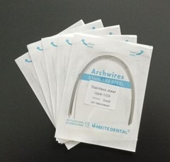 Dental Orthodontic Arcos Stainless Steel Arch Wires Round Wires Ovoid 10pc/pack