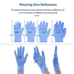 4 Mil Medical Grade Blue Nitrile Exam Latex Free Gloves S/M/L/XL 100PCS /Box