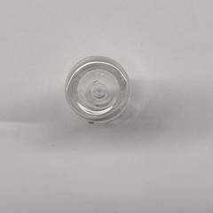 3mL Clear Borosilicate Glass Vial V-Shape with Solid Cap, Pack of 100 Vials Lab