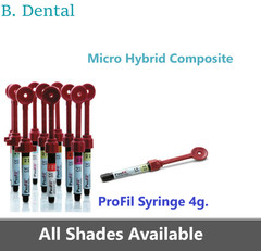 Dental Silmet ProFil Micro Hybrid Composite Universal All Shades – Syringe 4g.