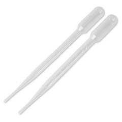 500 Pack 1.0ml Graduated Transfer Pipettes – 5ml, 1/4ml, 145mm Long, Lab Supplie