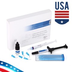 Dental Orthodontic Light Cure Adhesive Paste Acid Etchant Bonding Blue Glue Kits