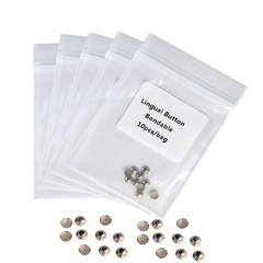 AZDENT Dental Orthodontic Lingual Buttons Bondable Round Rectangular Mesh Base