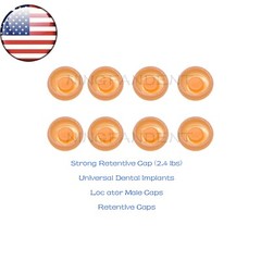 US Overdenture Retention Caps Inserts For Straight Tapered Locators connection