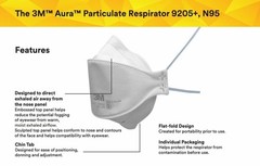3M Aura 9205 N95 Particulate Respirator Face Mask * Choose Quantity *