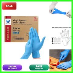 Jointown Basic Synmax Exam Gloves Disposable Unisex-adult 1000 Blue Stretchy