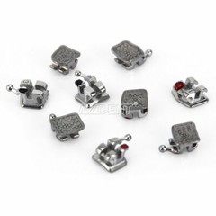 AZDENT Orthodontic Bracket Dental MIM Monoblock Braces Mini Roth.022 345 Hooks