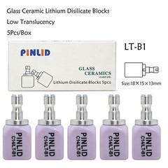 US C14 Emax Dental Glass Ceramic LT Lithium Dislicate CAD/CAM Cerec Blocks 5PCS