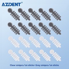 200pcs/20 sticks Dental Rotation Wedge Orthodontic Rubber Elastic Rotary Pads