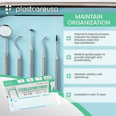 2.75″ x 10″ Self-Sealing Sterilization Pouches for Autoclave (Choose Quantity)