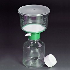 Disposable PES Filter Vacuum Units 0.22μm 500ml Bottle Top&Receiver Flask 4Pcs
