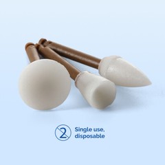 40Pcs Dental Composite Polishing Tools Cup Point Disc 3000-8000rpm Single Use