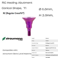US Straumann RC Healing Abutment Healing Closure Fits ITI Bone Level Regular BLT