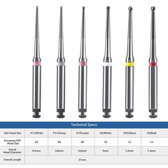 Dental Long Neck Microscope Endo Tungsten Carbide Bur RA 31/34MM Low Speed Drill