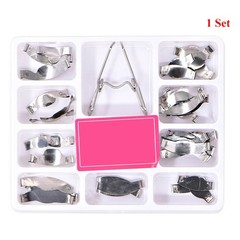 New Dental Saddle Contoured Metal Matrices Matrix 36pcs/1 set with Springclip