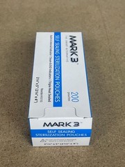 Mark3 Self-Sealing Sterilization Pouches 2.25″ x 5″ 200 Ct