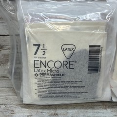 ENCORE Latex MICRO Surgical Gloves Sterile *22 Pair* Size: 7.5 *See Date*3-25