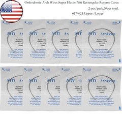 US Dental Ortho Arch Wire NiTi Stainless Reverse Curve Nature Round Square Ovoid