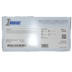 1st Choice Medium Size Indigo Nitrile Gloves (Medical Gloves)
