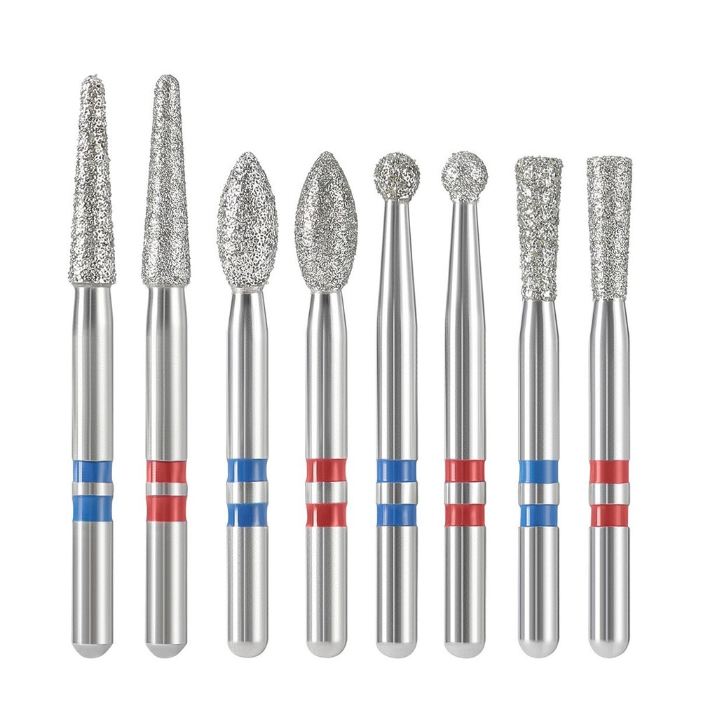 AZDENT Dental Zirconia Diamond Burs & Holder 1.6mm FG For High Speed Handpiece