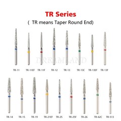 100 piezas/20 tipos Burr fresas de diamante salees FG medio 1,6mm Kit FG1.6MM