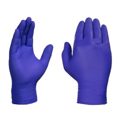 AMMEX Indigo Nitrile Disposable Exam/Medical Gloves 3 Mil Latex-Free, Box of 100