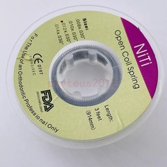 Dental Orthodontic Niti Open Coil Spring Spool Dia.012 *030 ” inch 914mm 1 Roll