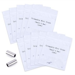 10Pc/Pack Dental Ortho Lingual Button Bondable Crimpable Hook Tube Small / Large