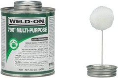 1 Pint Fast-Setting Medium-Bodied Low-VOC PVC Cement for Plumbing & Irrigation