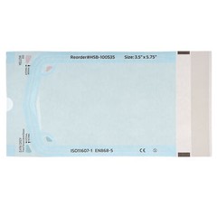 House Brand Dentistry 100535 HSB Sterilization Pouches 3.5″ x 5.75″ 200/Bx