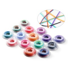 Dental Orthodontic Elastic Ultra Power Chains Rubber Band For Braces 2 Colors