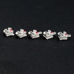 Dental Orthodontic Ceramic Brackets Self Ligating Braces Clear Sapphire Roth MBT