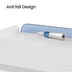 ETERFANT 3-Layer Dental Medical Trolley Stainless Steel Lab Mobile Rolling Cart