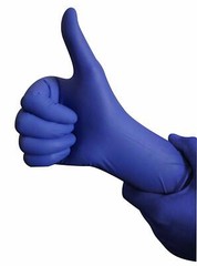 Blue Nitrile Gloves, FDA Approved Non Sterile, Ambidextrous 100 Pcs