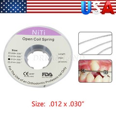 1 Roll Dental Orthodontic Niti Open Coil Spring Spool Dia .012*030 ” inch 914mm