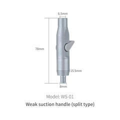 Dental Valve Oral Saliva Ejector Suction Short Strong Weak Handpiece Tip Adaptor
