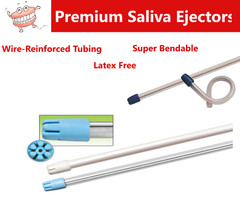 1000/Box Saliva Ejectors Ejector Clear/BLUE Dental Suction Tips Disposable Tips