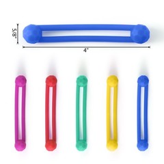 JMU Dental Instrument Silicone Ties 6/pk 7.5cm Autoclavable Up 275°F