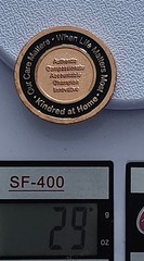 Vintage Kindred at Home Challenge Coin, Corporate Employee Recognition Medal