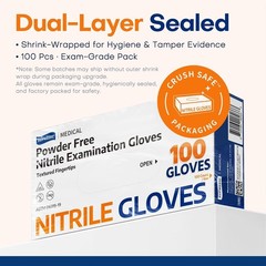 Blue Nitrile Gloves – 100 Latex-Free, Medical-Grade for Cleaning & Food Handling