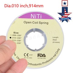 1 Roll Dental Orthodontic Niti Open Coil Spring Spool Dia.010 *030 ” inch 914mm