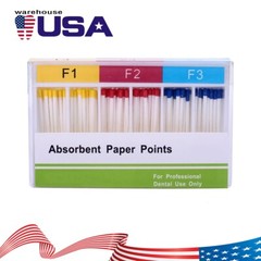 500PCS Dental Absorbent Paper Point puntas de papel absorbente endodoncia F1F2F3