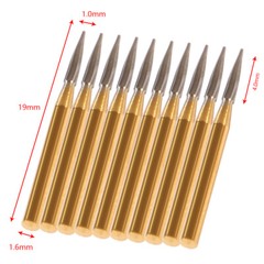 10-100PCS Dental Trimming & Finishing Gold Burs Carbide Burs FG 7901 7902 KY