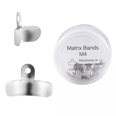 50Pcs/Box Dental Matrix Bands Sectional Contoured Matrices 3.5/4.5/6.5mm USA