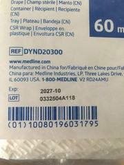 Lot of 10 Medline Irrigation Trays with 60mL Piston – EXP: 10/2027 DYND20300