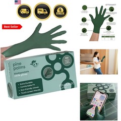 Green Gloves Disposable Latex Free – Heavy Duty Nitrile Gloves Medium, Dispos…