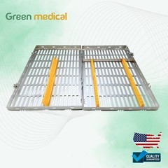 Dental Sterilization Cassette Autoclavable X-Large Cassette (Yellow)